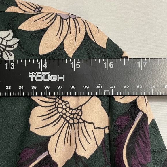 Chico's Floral Jacket Cardigan Tie Sleeves Art To Wear Blazer Size 2 Or 12/14 - Picture 12 of 14